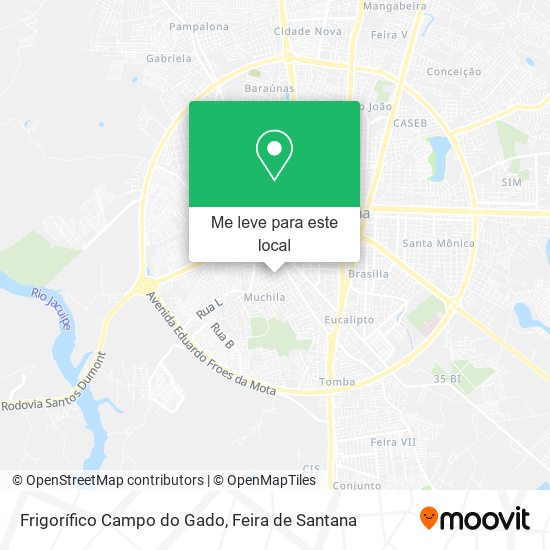 Frigorífico Campo do Gado mapa