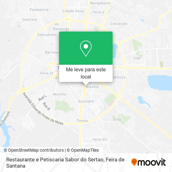 Restaurante e Petiscaria Sabor do Sertao mapa