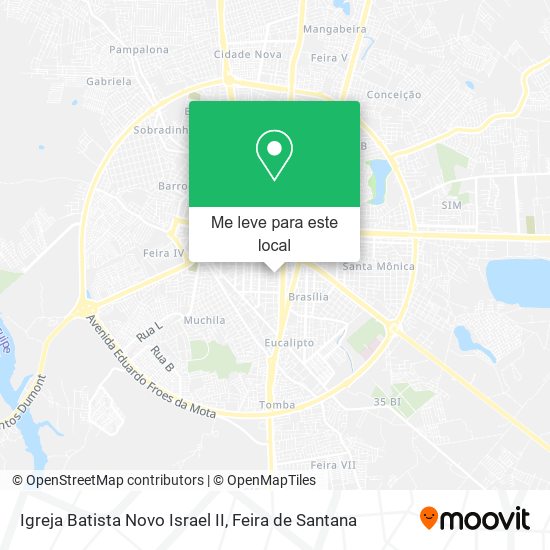 Igreja Batista Novo Israel II mapa