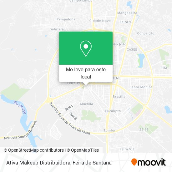Ativa Makeup Distribuidora mapa