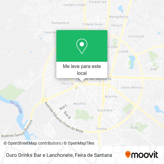 Ouro Drinks Bar e Lanchonete mapa
