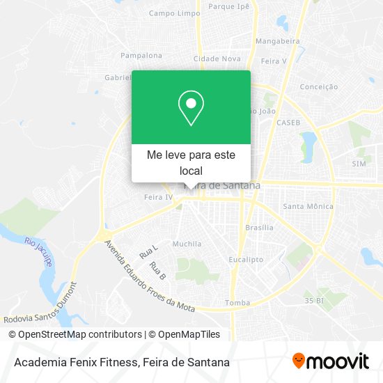 Academia Fenix Fitness mapa