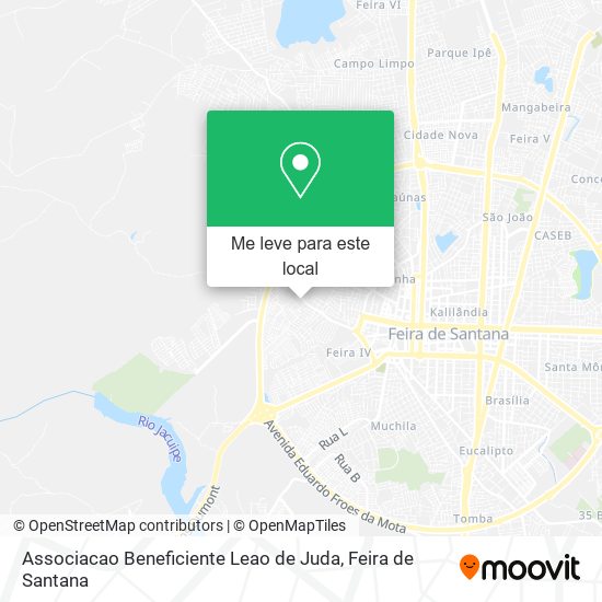 Associacao Beneficiente Leao de Juda mapa