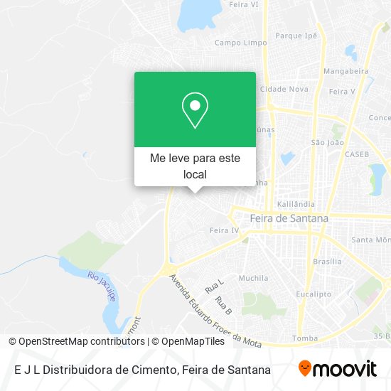 E J L Distribuidora de Cimento mapa