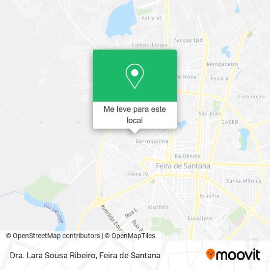 Dra. Lara Sousa Ribeiro mapa