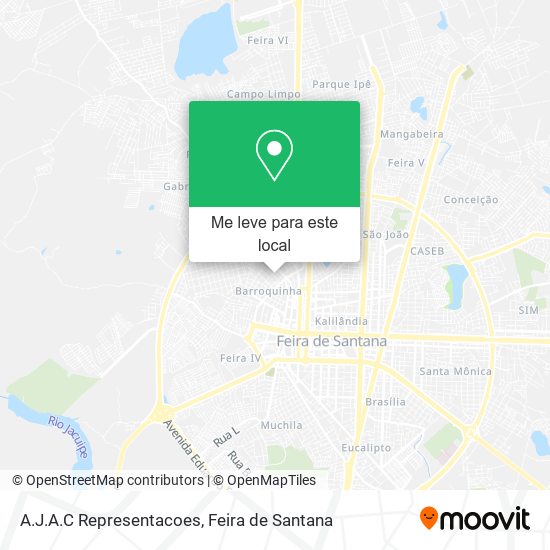 A.J.A.C Representacoes mapa