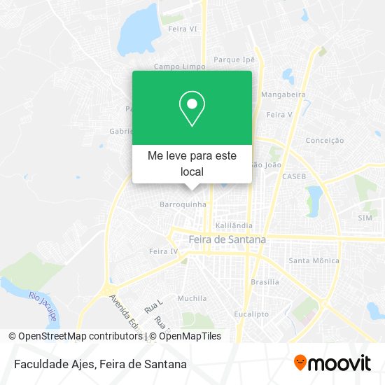 Faculdade Ajes mapa