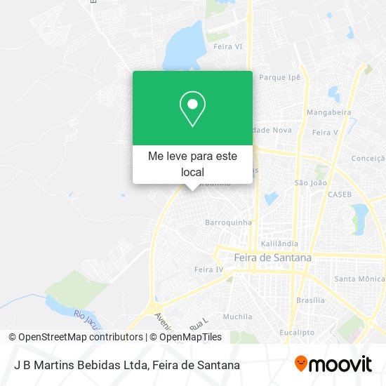 J B Martins Bebidas Ltda mapa