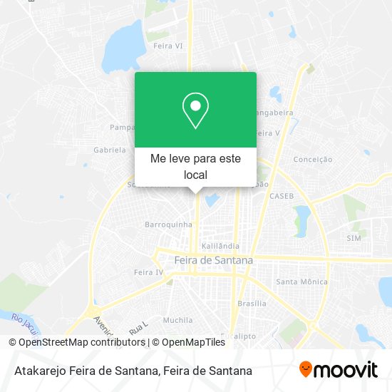 Atakarejo Feira de Santana mapa