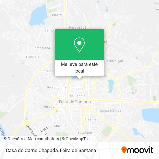 Casa de Carne Chapada mapa