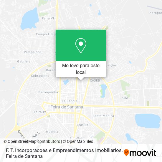 F. T. Incorporacoes e Empreendimentos Imobiliarios mapa