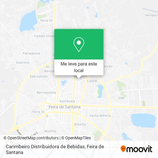 Carimbeiro Distribuidora de Bebidas mapa