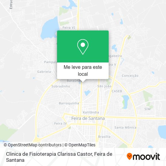Clinica de Fisioterapia Clarissa Castor mapa