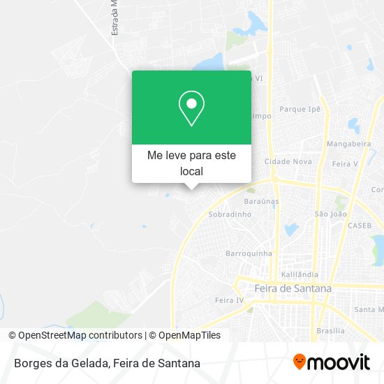 Borges da Gelada mapa