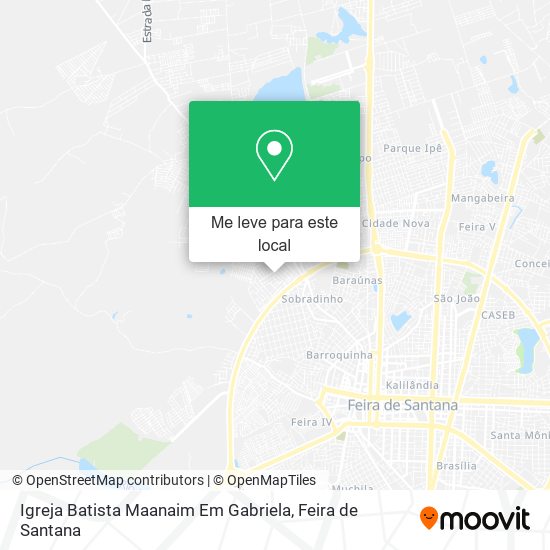 Igreja Batista Maanaim Em Gabriela mapa