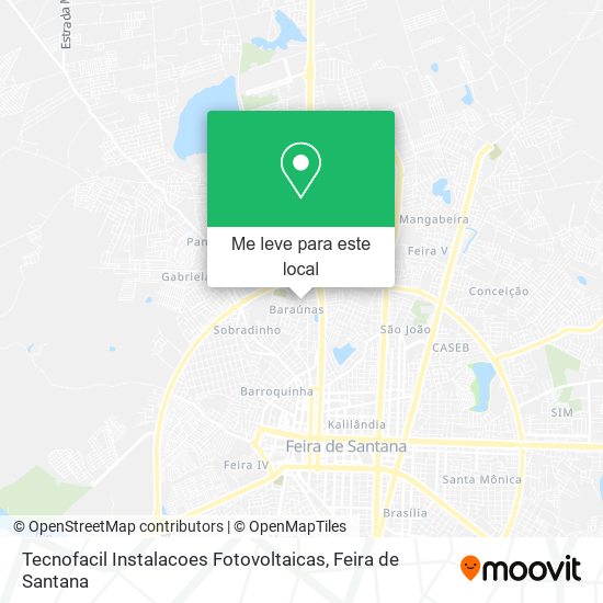Tecnofacil Instalacoes Fotovoltaicas mapa