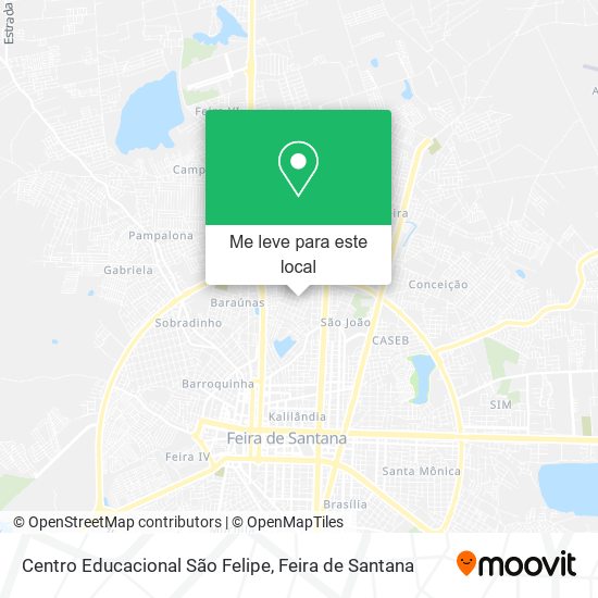 Centro Educacional São Felipe mapa