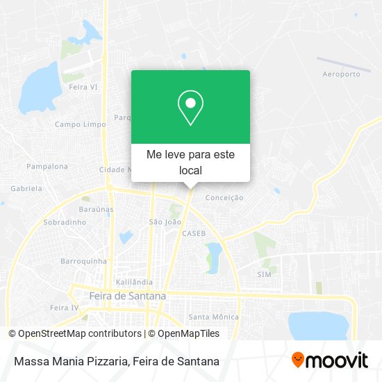 Massa Mania Pizzaria mapa