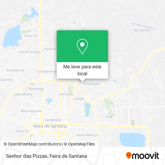 Senhor das Pizzas mapa