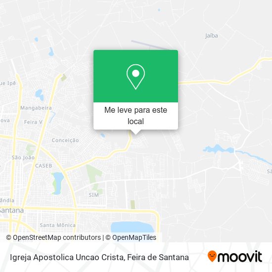 Igreja Apostolica Uncao Crista mapa