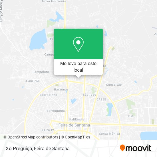 Xô Preguiça mapa