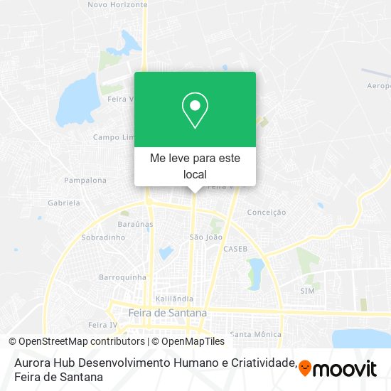 Aurora Hub Desenvolvimento Humano e Criatividade mapa