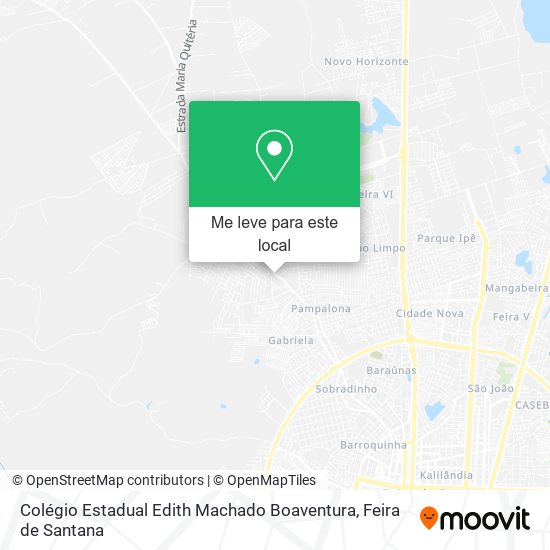 Colégio Estadual Edith Machado Boaventura mapa