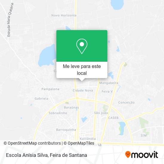 Escola Anísia Silva mapa