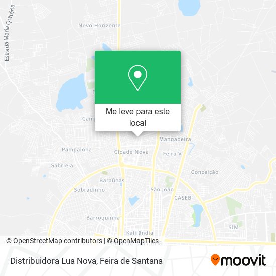 Distribuidora Lua Nova mapa