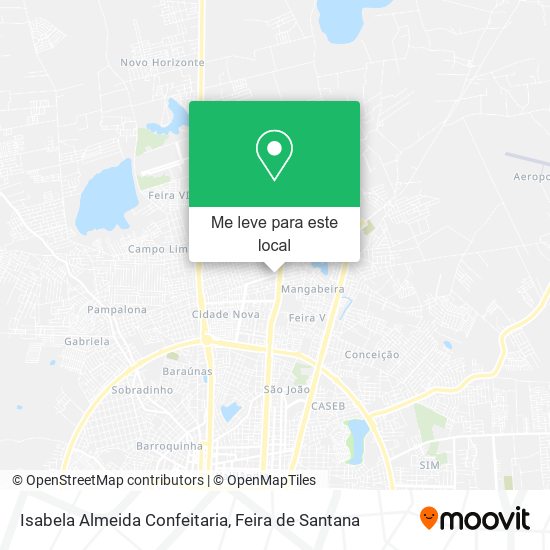 Isabela Almeida Confeitaria mapa