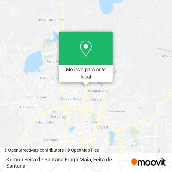 Kumon Feira de Santana Fraga Maia mapa