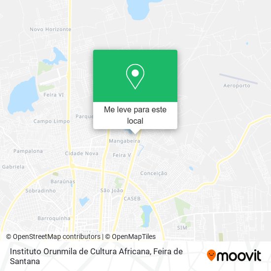 Instituto Orunmila de Cultura Africana mapa