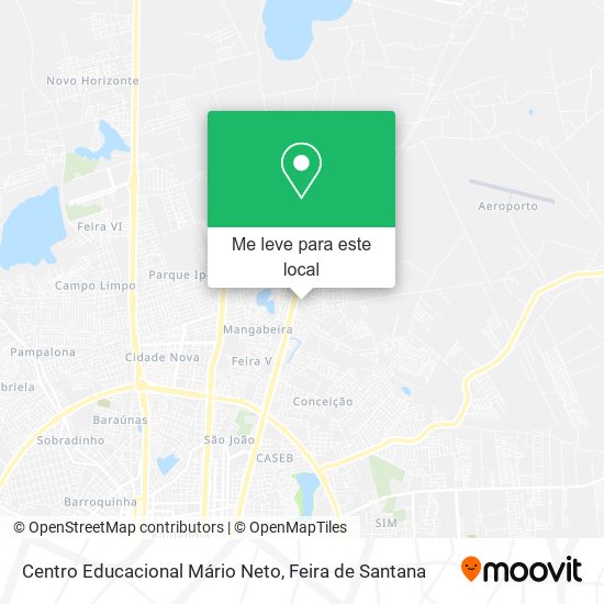 Centro Educacional Mário Neto mapa