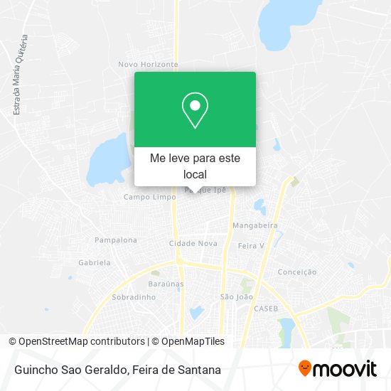 Guincho Sao Geraldo mapa
