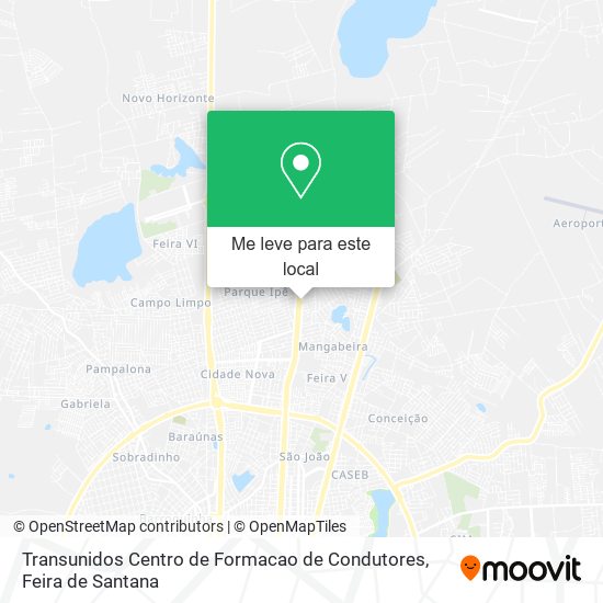 Transunidos Centro de Formacao de Condutores mapa