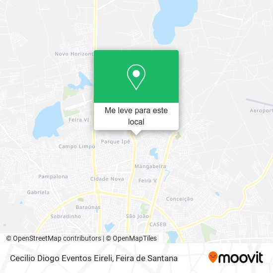 Cecilio Diogo Eventos Eireli mapa