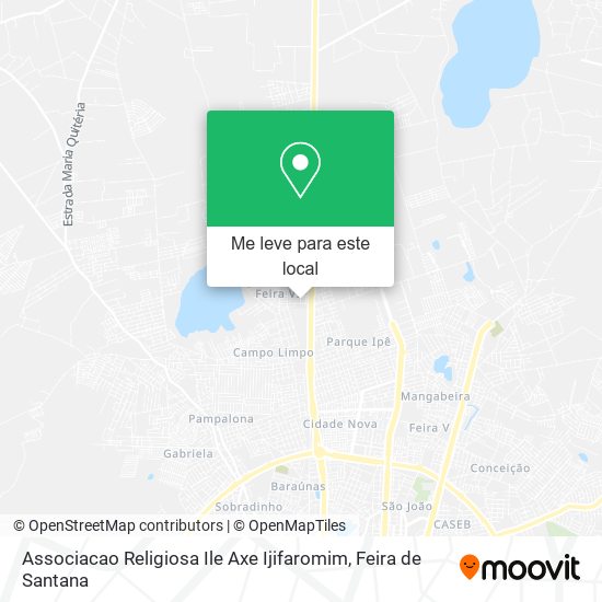 Associacao Religiosa Ile Axe Ijifaromim mapa