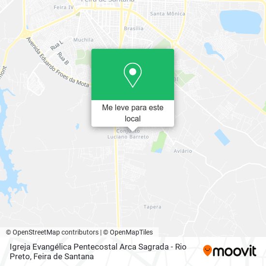 Igreja Evangélica Pentecostal Arca Sagrada - Rio Preto mapa