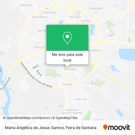 Maria Angélica de Jesus Santos mapa