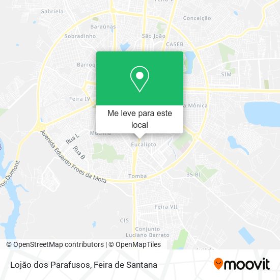 Lojão dos Parafusos mapa