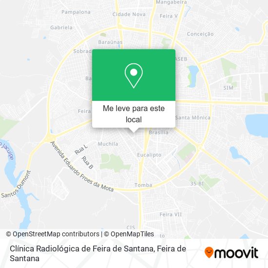 Clínica Radiológica de Feira de Santana mapa