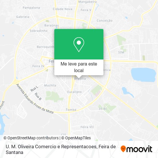U. M. Oliveira Comercio e Representacoes mapa