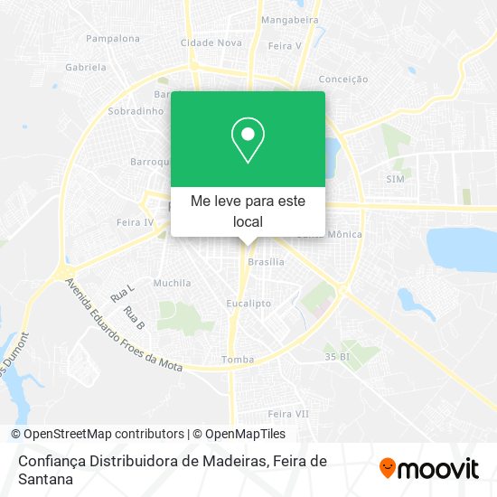 Confiança Distribuidora de Madeiras mapa