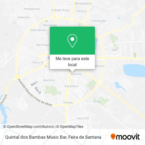 Quintal dos Bambas Music Bar mapa