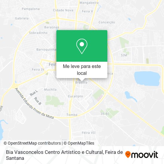 Bia Vasconcelos Centro Artístico e Cultural mapa