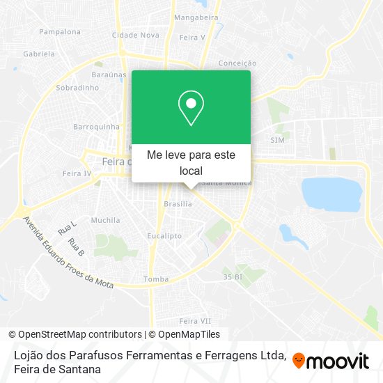 Lojão dos Parafusos Ferramentas e Ferragens Ltda mapa