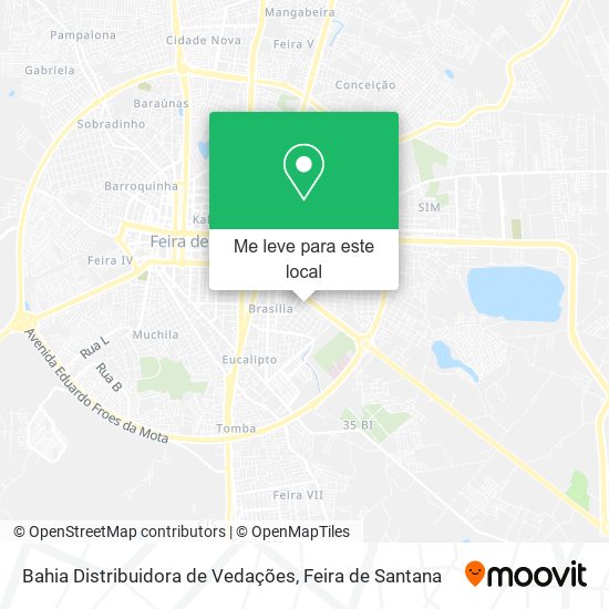 Bahia Distribuidora de Vedações mapa