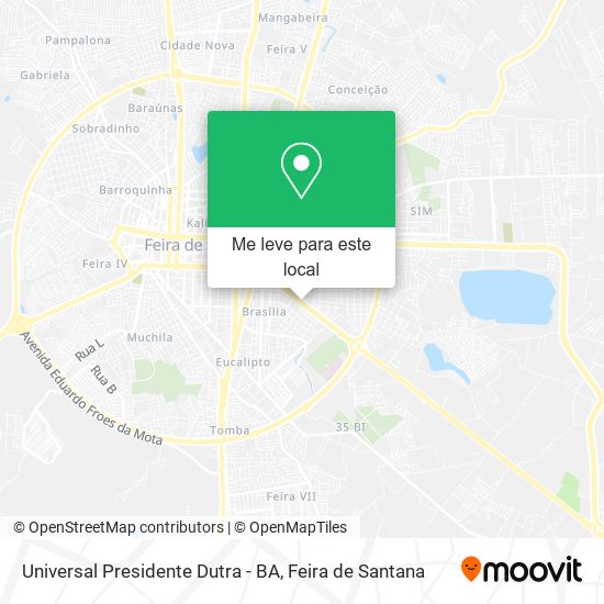Universal Presidente Dutra - BA mapa