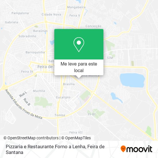 Pizzaria e Restaurante Forno a Lenha mapa