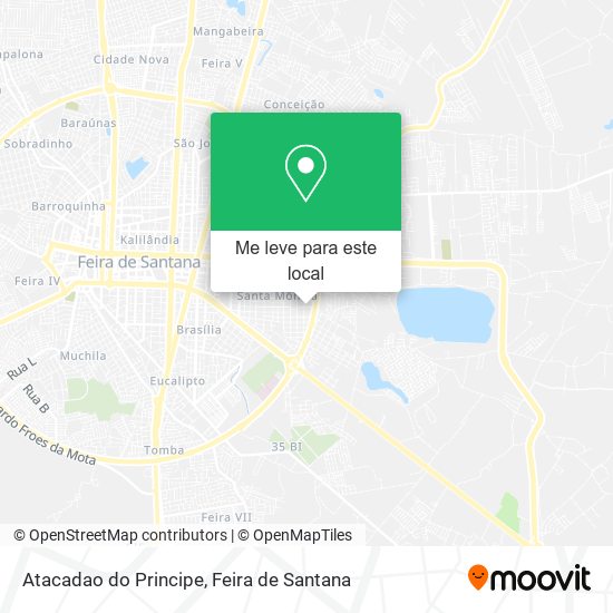 Atacadao do Principe mapa